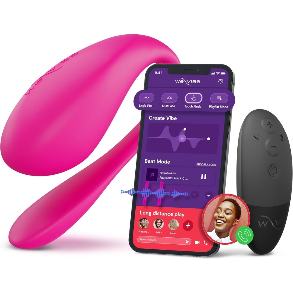 image:imageWeVibe Jive 2 Wearable Panty Vibrator  Egg Vibrator for Women Couples  App amp Remote Control G Spot Massager  Discreet Long Distance Adult Sex Toys with 10 Intensity Levels  Waterproof  Pink