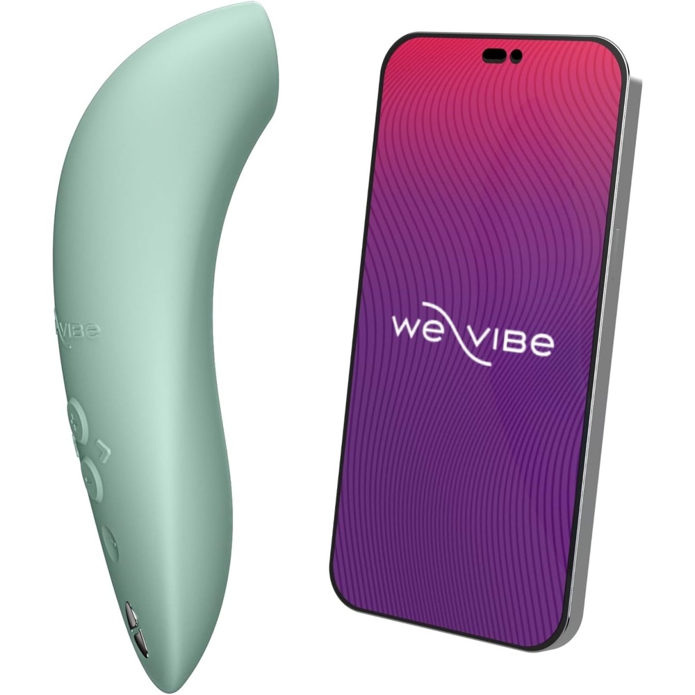 image:imageWeVibe Melt 2 Clitoris Vibrator  Clitoral Stimulator Adult Sex Toys for Women  Clit Sucker Female Personal Massager  App Control Suction Masturbator  12 Intensities amp 6 Sucking Patterns  Sage