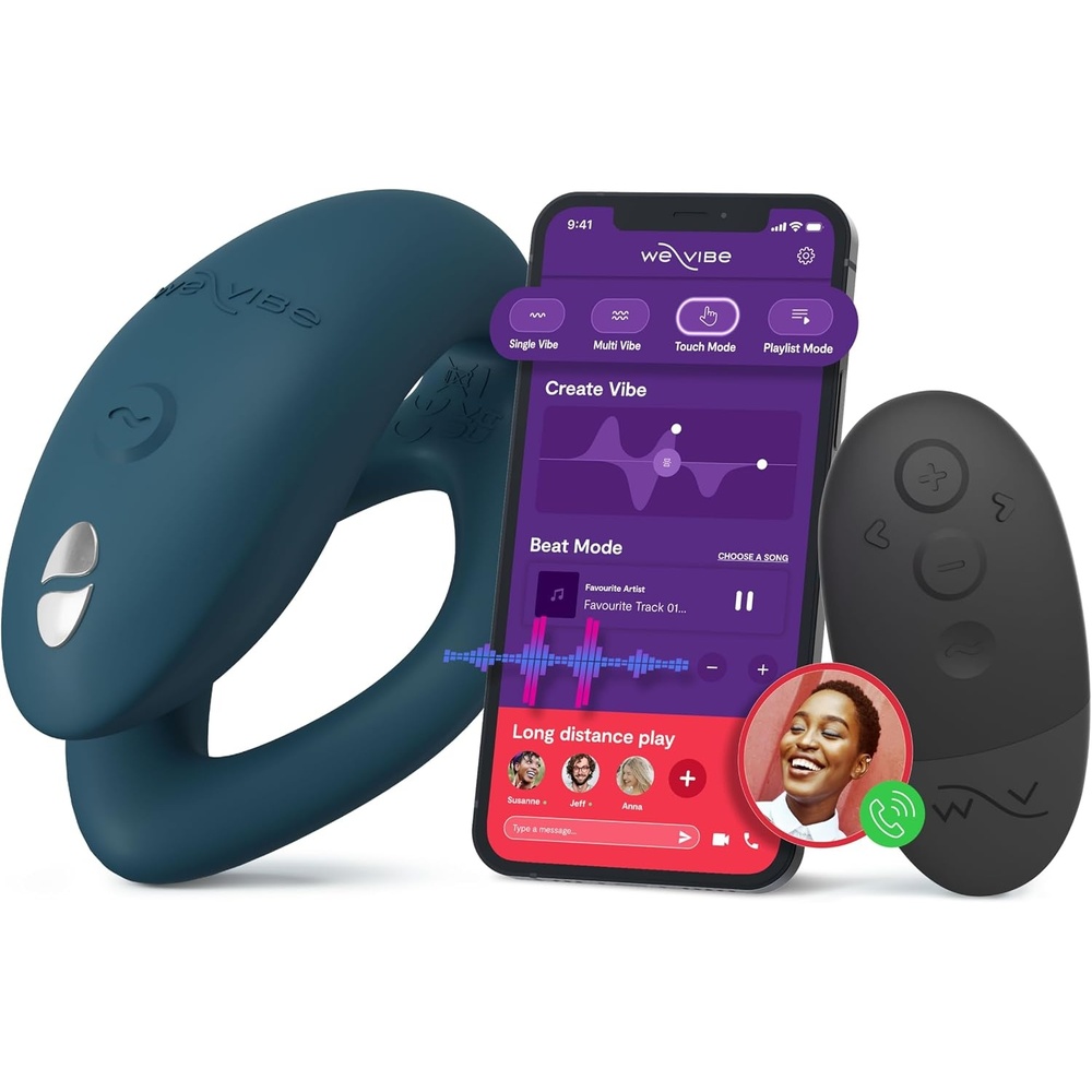 image:imageWeVibe Sync O Couples Vibrator  Wearable Remote Control Vibrating Adult Toys  10 Vibrations  App Controlled G Spot amp Clitoral Stimulator  Vibrators for Women  Personal Massager Sex Toy  GreenVelvet Green