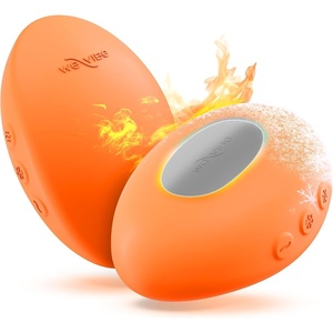 We-Vibe Temp Lay-On Vibrator for Women | Heating & Cooling Clitoral Vibrator | Temperature Play Adult Sex Toy | Powerful Quiet Silicone Clit Stimulator | Waterproof Rechargeable Couples Toy | Orange(Orange)
