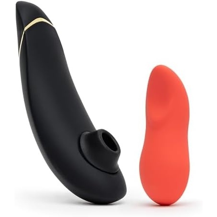 image:imageWomanizer Premium 2 Black Pleasure Air Clitoris Sucker amp WeVibe Touch X Coral Powerful Mini Massager Vibrator  Female Sex Toys Bundle