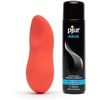 image:imagePjur Aqua WaterBased Personal Lubricant 34 fl oz amp WeVibe Touch X Coral Powerful Mini Massager Vibrator  Female Sex Toys Bundle